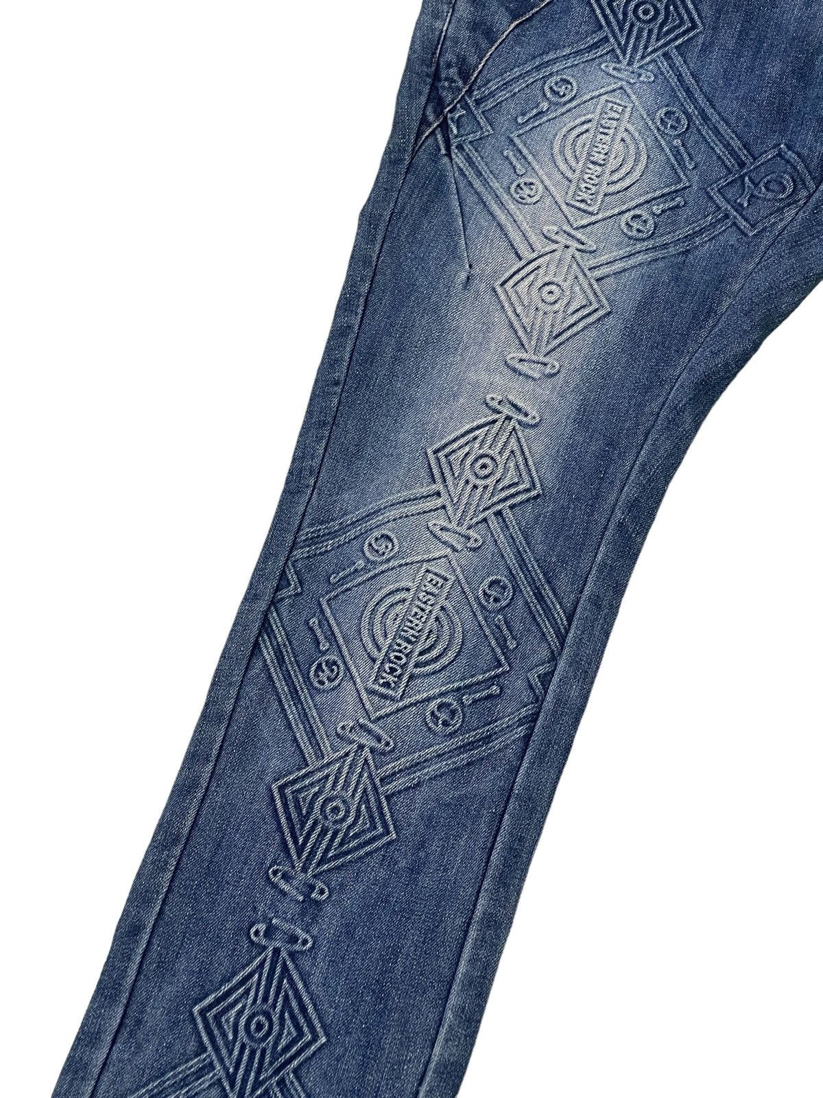Japanese Brand Slim Jeans PPFM Native Patterns 2🟦6 Size US 31 - 6 Thumbnail