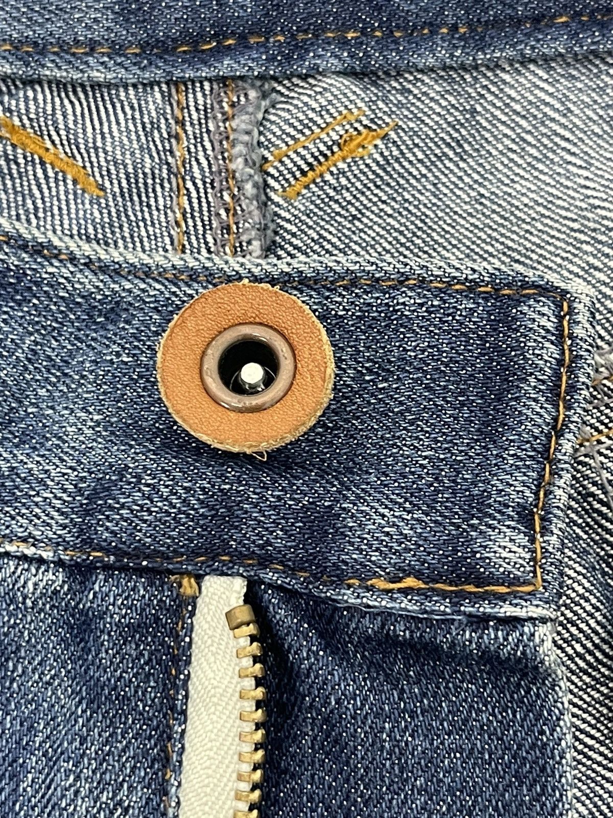 Japanese Brand Slim Jeans PPFM Native Patterns 2🟦6 Size US 31 - 19 Thumbnail