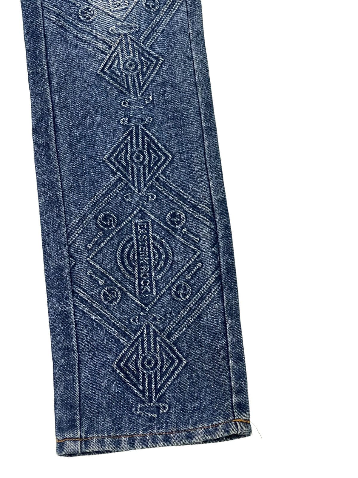 Japanese Brand Slim Jeans PPFM Native Patterns 2🟦6 Size US 31 - 4 Thumbnail