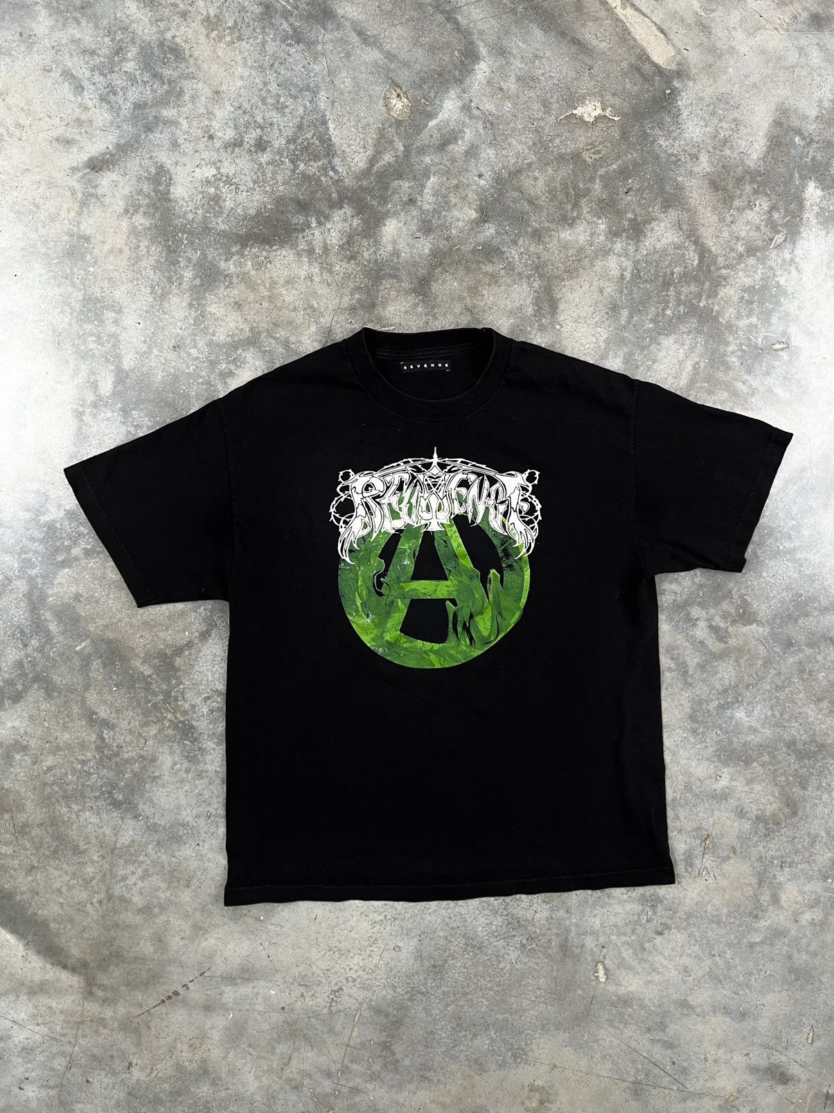 Revenge Revenge Slime Anarchy Logo Tee Black Sz. Large Size US L / EU 52-54 / 3 - 1 Thumbnail