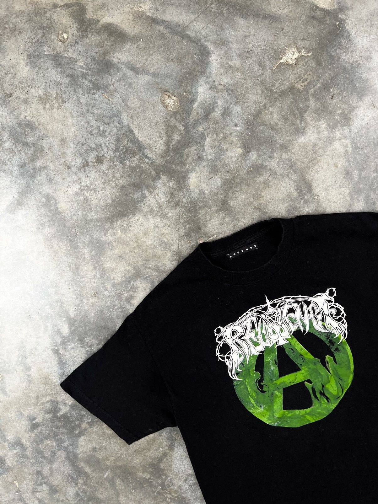 Revenge Revenge Slime Anarchy Logo Tee Black Sz. Large Size US L / EU 52-54 / 3 - 2 Thumbnail