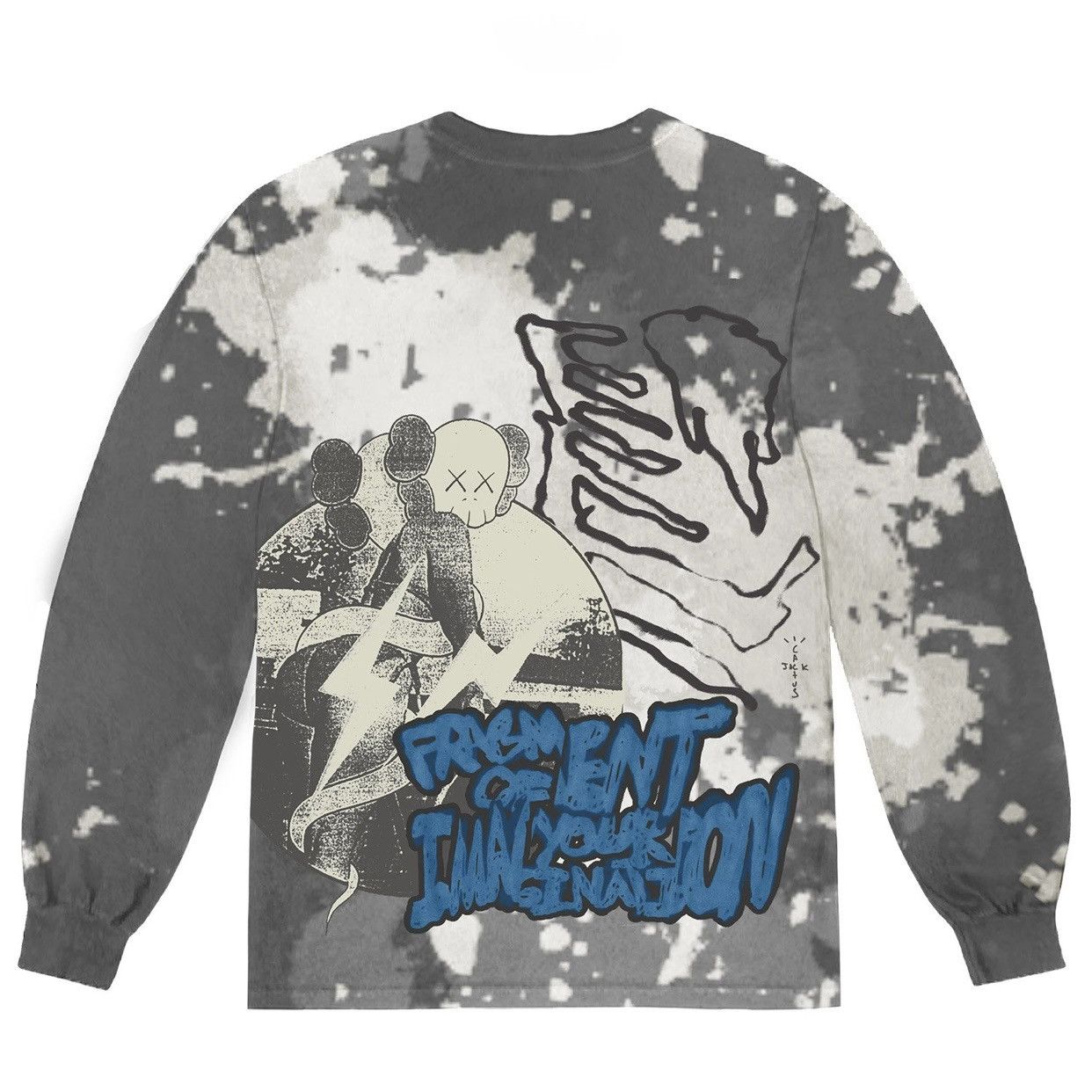 Fragment Design × Kaws × Travis Scott OFFERS‼️ Travis Scott Cactus Jack KAWS Fragment Tee Size US L / EU 52-54 / 3 - 2 Thumbnail