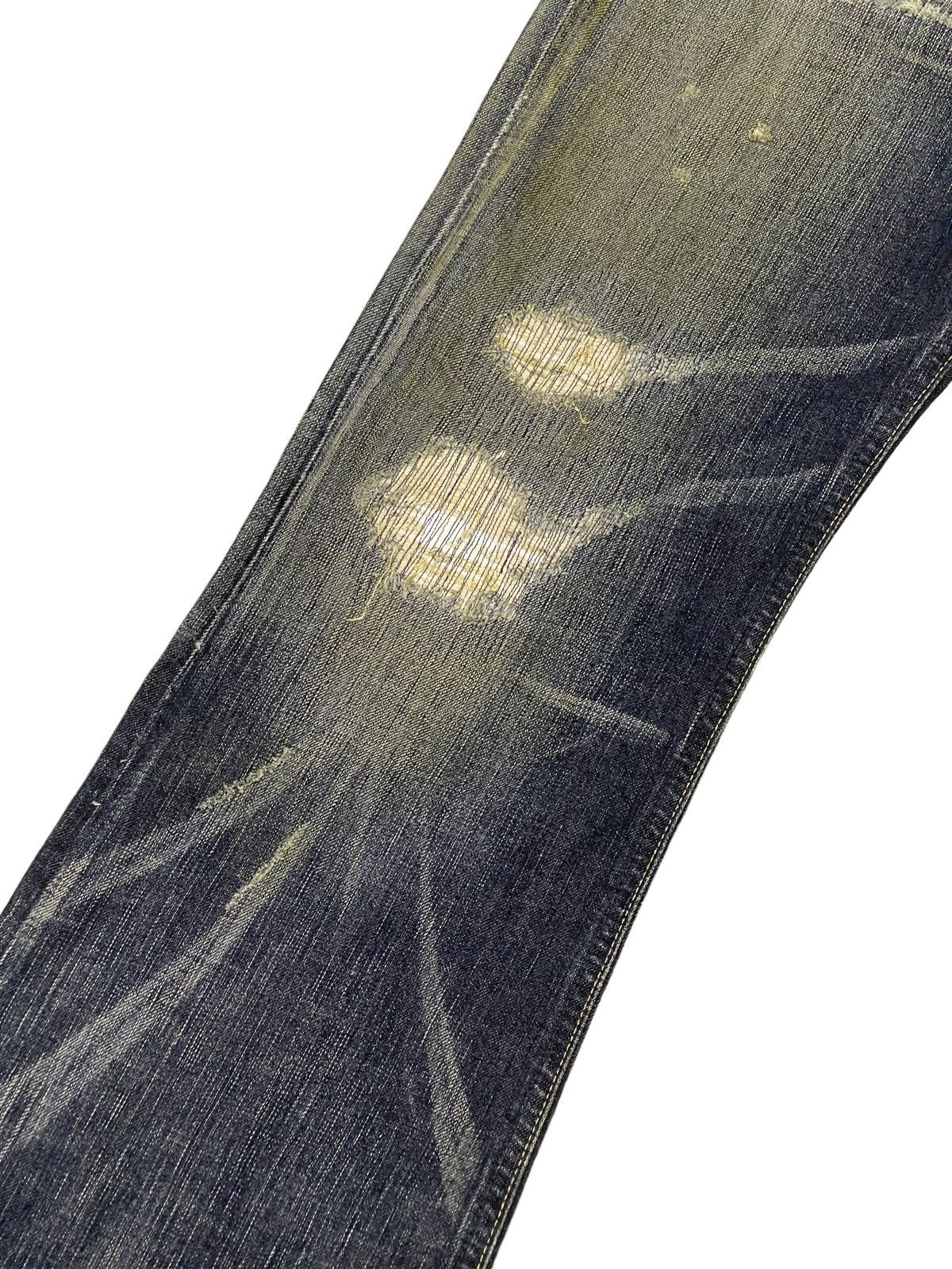 Edwin Flare Jeans Edwin Acid Wash Clawmark Denim Boot Cut 2🟦6 Size US 33 - 6 Thumbnail