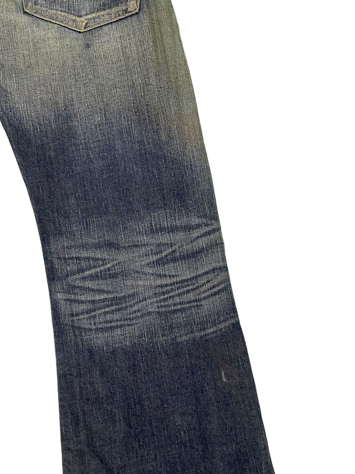 Edwin Flare Jeans Edwin Acid Wash Clawmark Denim Boot Cut 2🟦6 Size US 33 - 16 Thumbnail