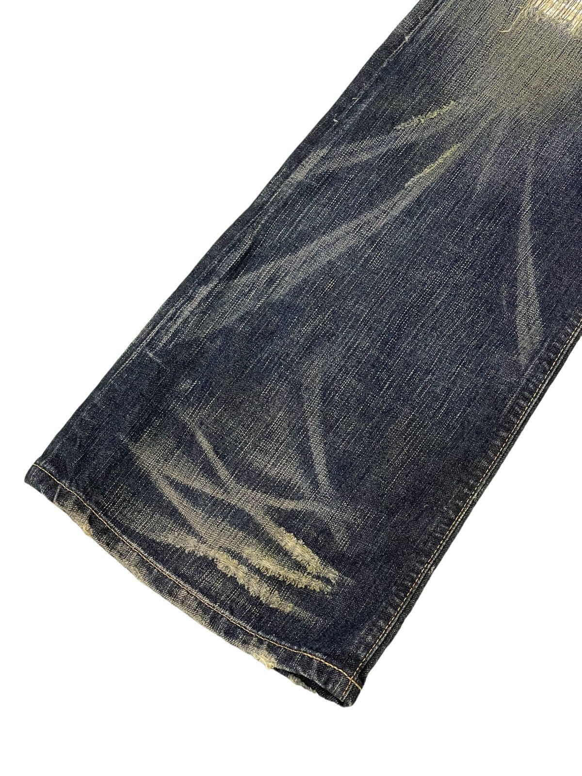 Edwin Flare Jeans Edwin Acid Wash Clawmark Denim Boot Cut 2🟦6 Size US 33 - 5 Thumbnail