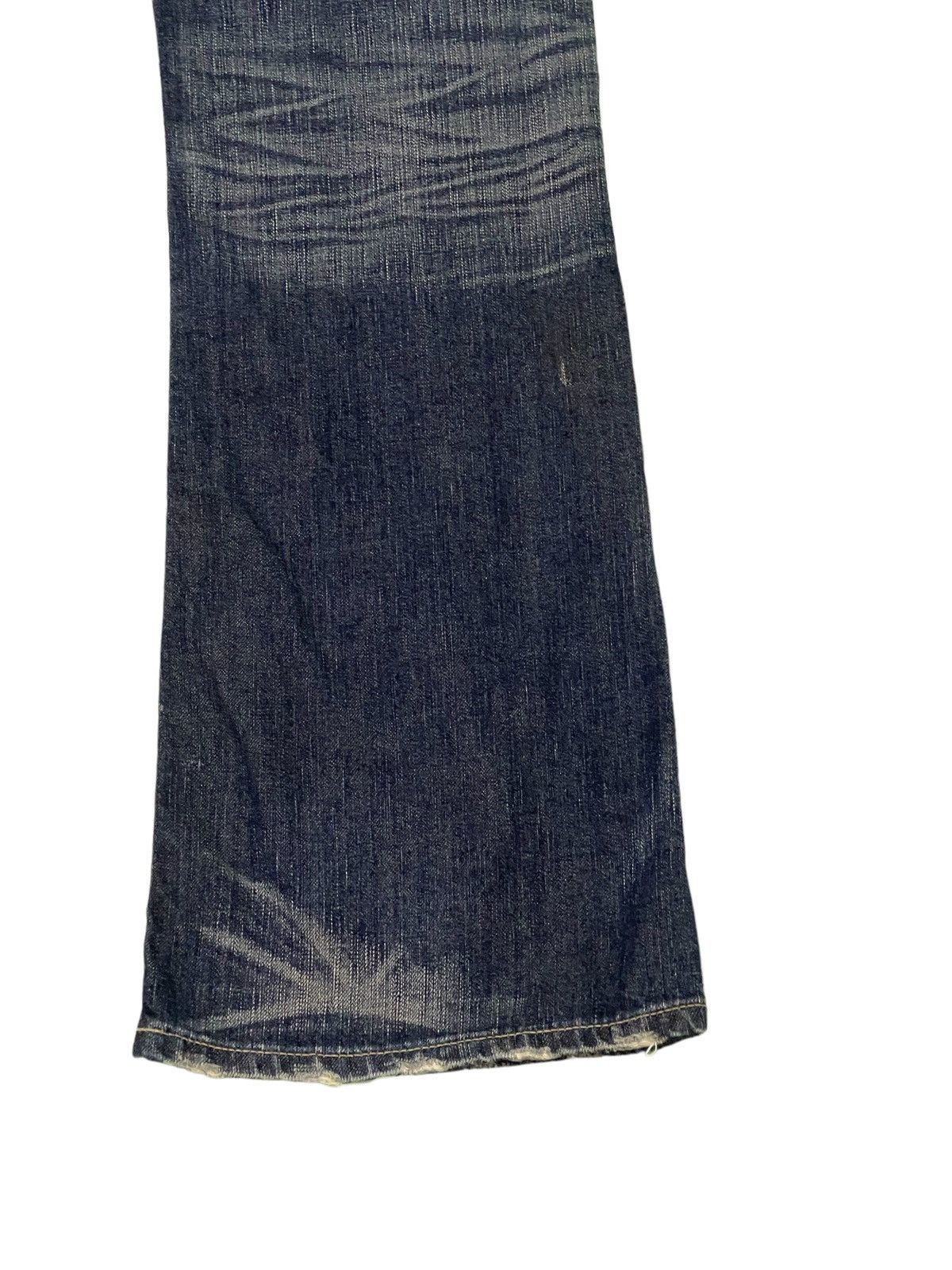 Edwin Flare Jeans Edwin Acid Wash Clawmark Denim Boot Cut 2🟦6 Size US 33 - 14 Thumbnail