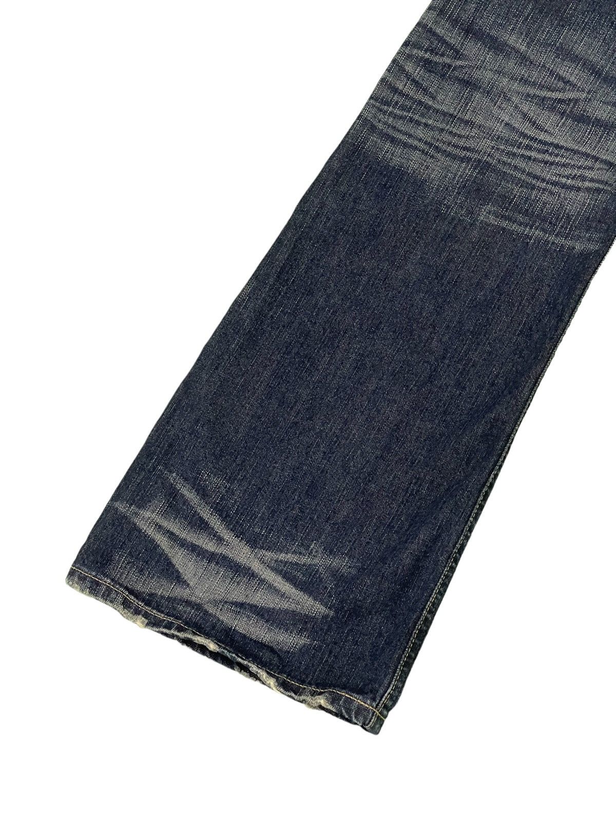 Edwin Flare Jeans Edwin Acid Wash Clawmark Denim Boot Cut 2🟦6 Size US 33 - 15 Thumbnail