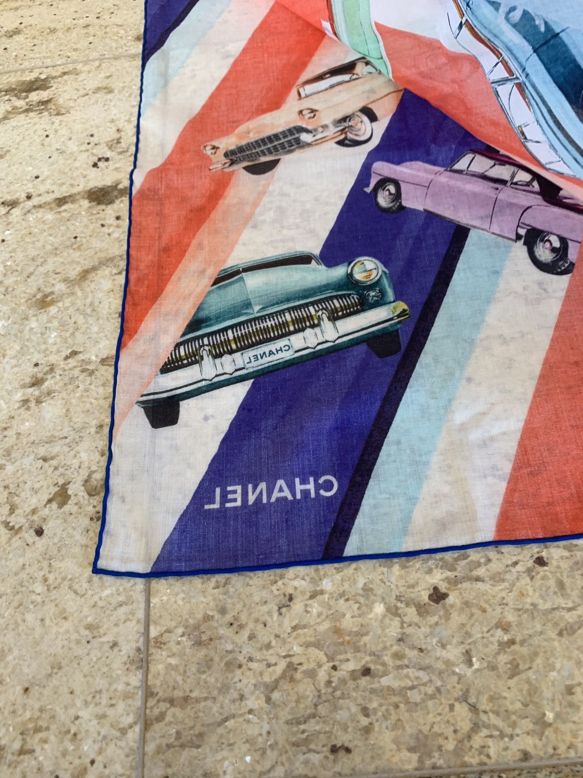 Chanel Cars All Over Scarf in Multicolor Size ONE SIZE - 4 Thumbnail