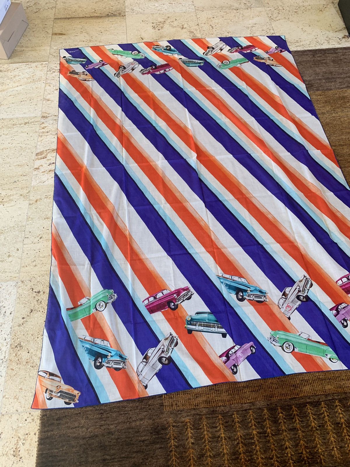 Chanel Cars All Over Scarf in Multicolor Size ONE SIZE - 9 Thumbnail