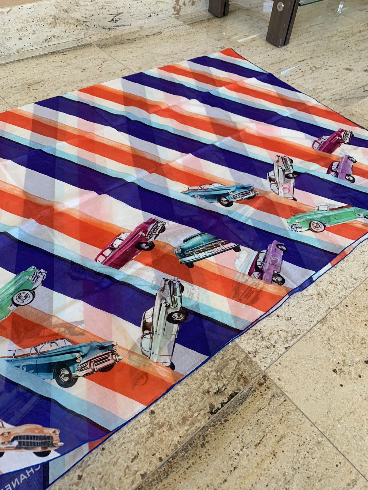 Chanel Cars All Over Scarf in Multicolor Size ONE SIZE - 7 Thumbnail