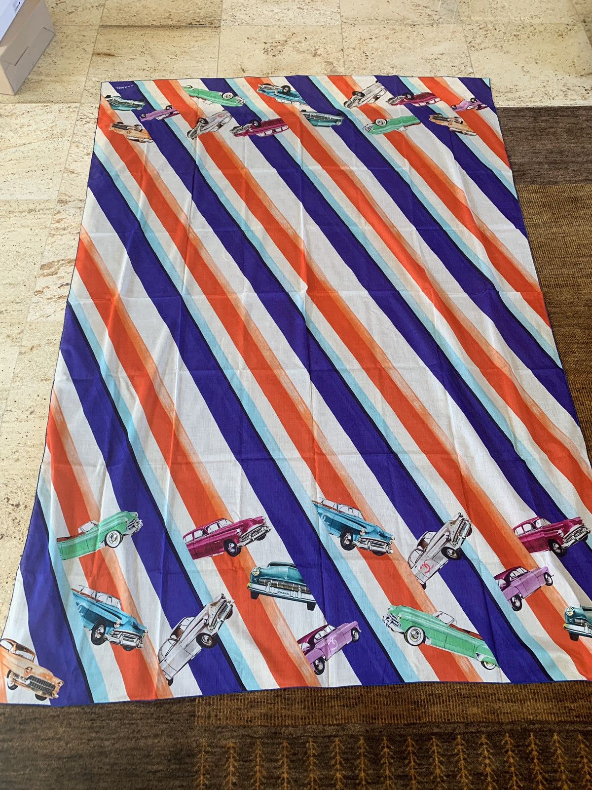 Chanel Cars All Over Scarf in Multicolor Size ONE SIZE - 10 Thumbnail