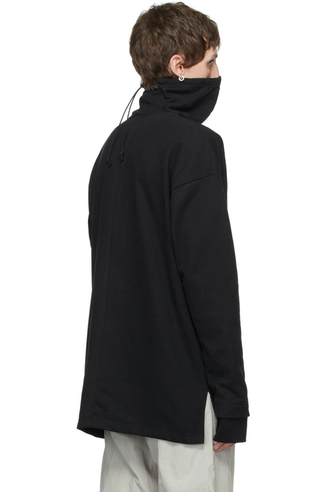 The Viridi-anne Like New, Black Masked Neck Sweatshirt - FINAL DROP Size US L / EU 52-54 / 3 - 3 Thumbnail