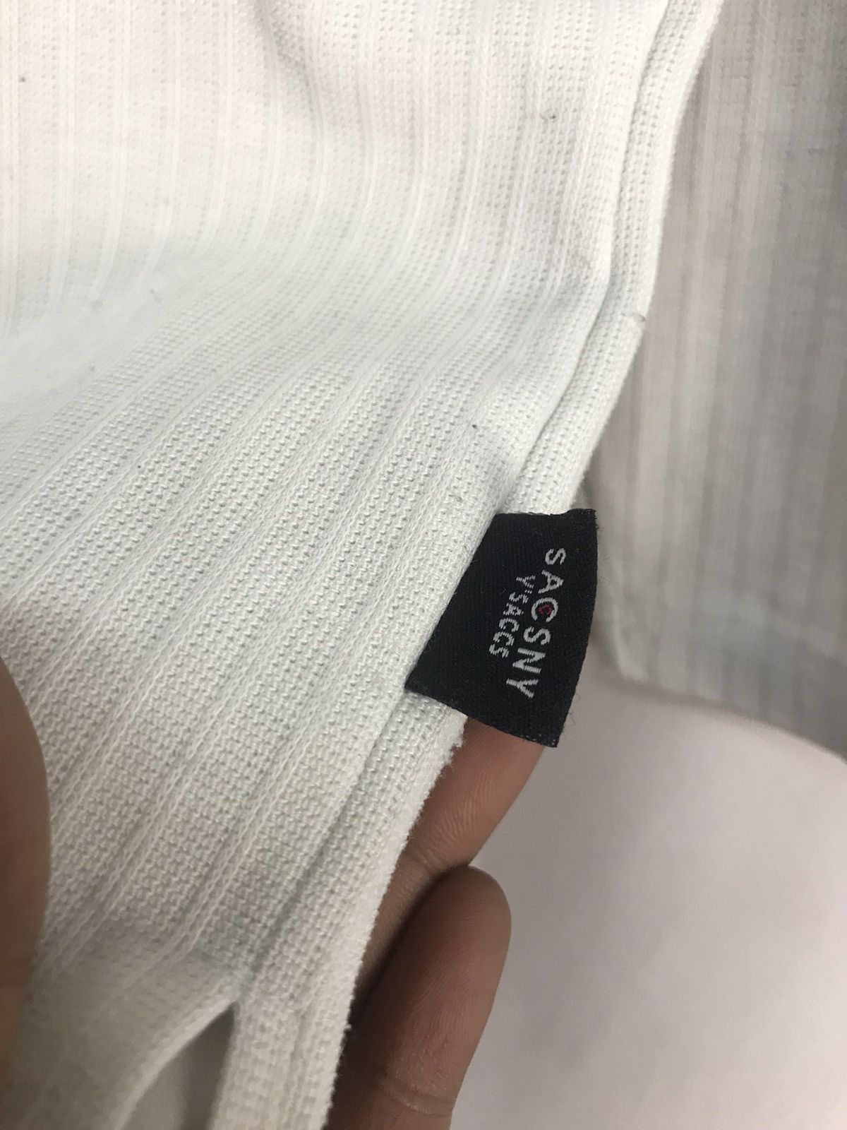 Japanese Brand × Yohji Yamamoto Sacsny y’saccs long sleeve vneck shirt by yohji Yamamoto Size US L / EU 52-54 / 3 - 4 Thumbnail