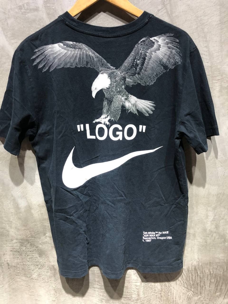 image of Nike X Off-White Nrg Eagle Tuxedo Tee in Black, Men's (Size Large)