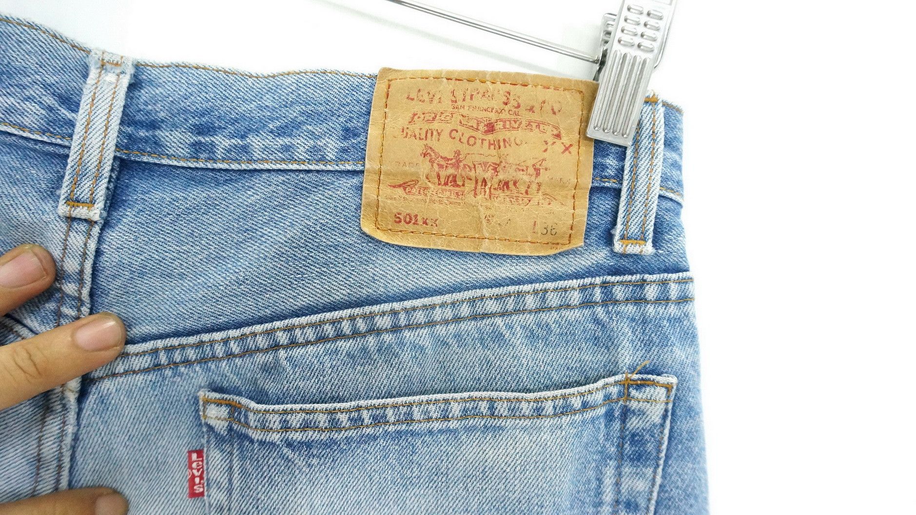 Levi's Vintage Clothing Levi's 501XX Vintage 90s Made in USA Jeans LF18 Size US 32 / EU 48 - 10 Thumbnail