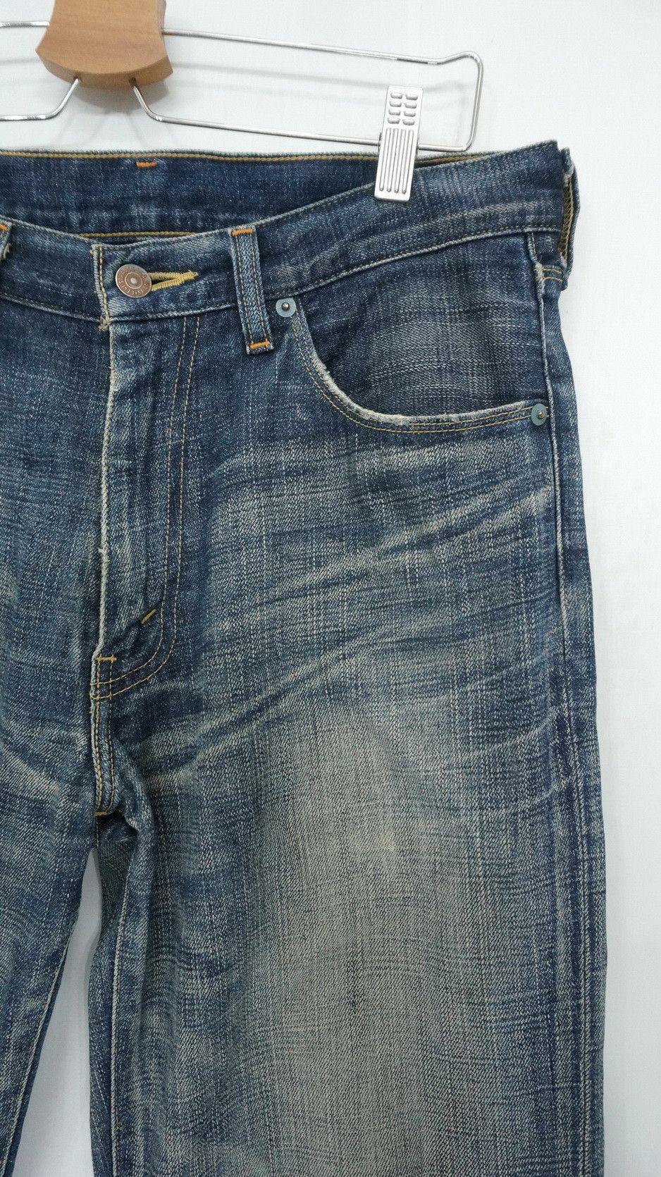 Levi's Vintage Clothing Levi's 552 Japan Vintage 90s Distressed Aging Jeans LF2 Size US 31 - 7 Thumbnail