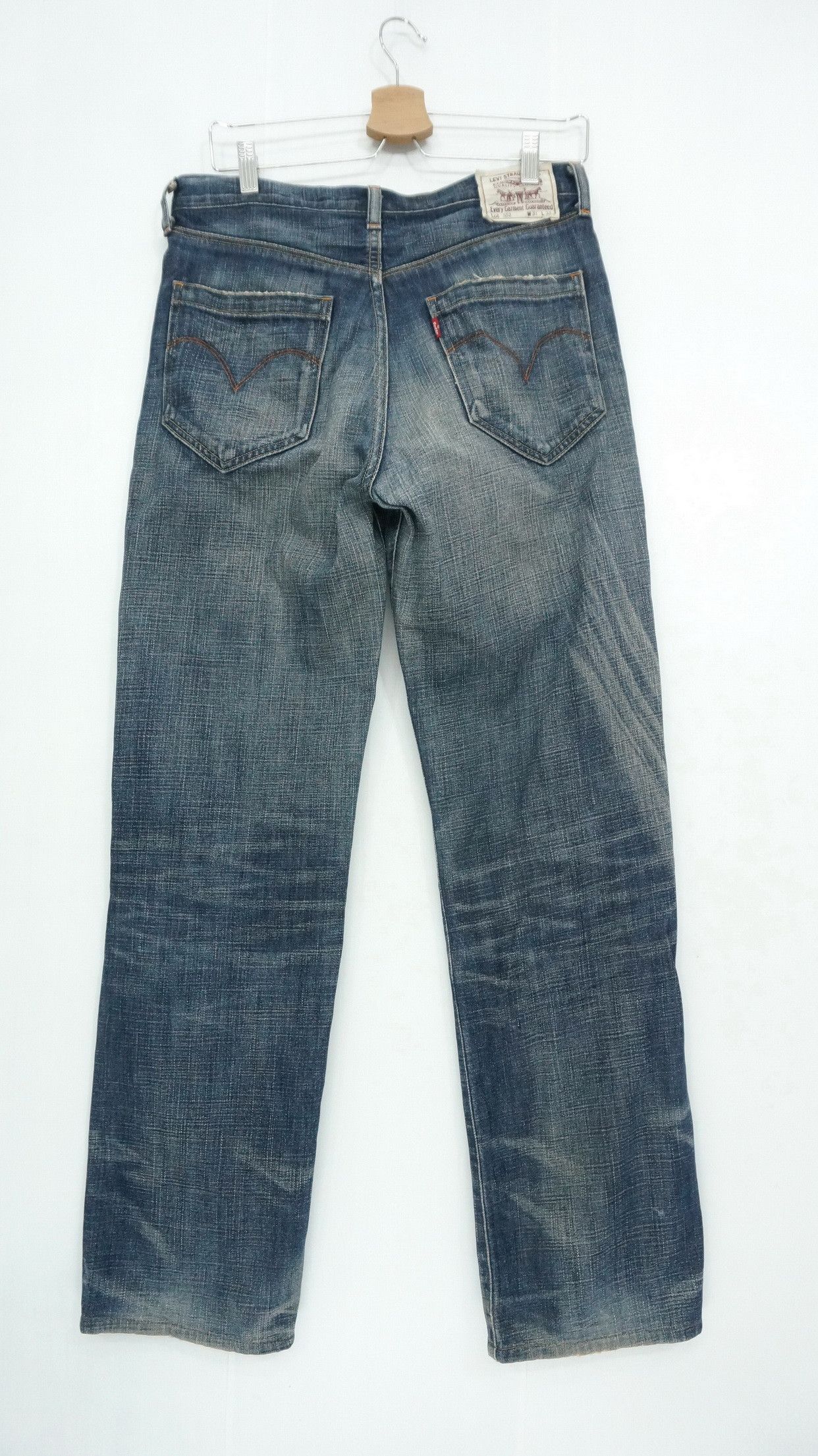 Levi's Vintage Clothing Levi's 552 Japan Vintage 90s Distressed Aging Jeans LF2 Size US 31 - 3 Thumbnail