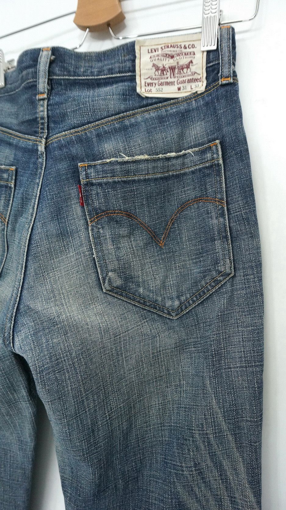 Levi's Vintage Clothing Levi's 552 Japan Vintage 90s Distressed Aging Jeans LF2 Size US 31 - 5 Thumbnail