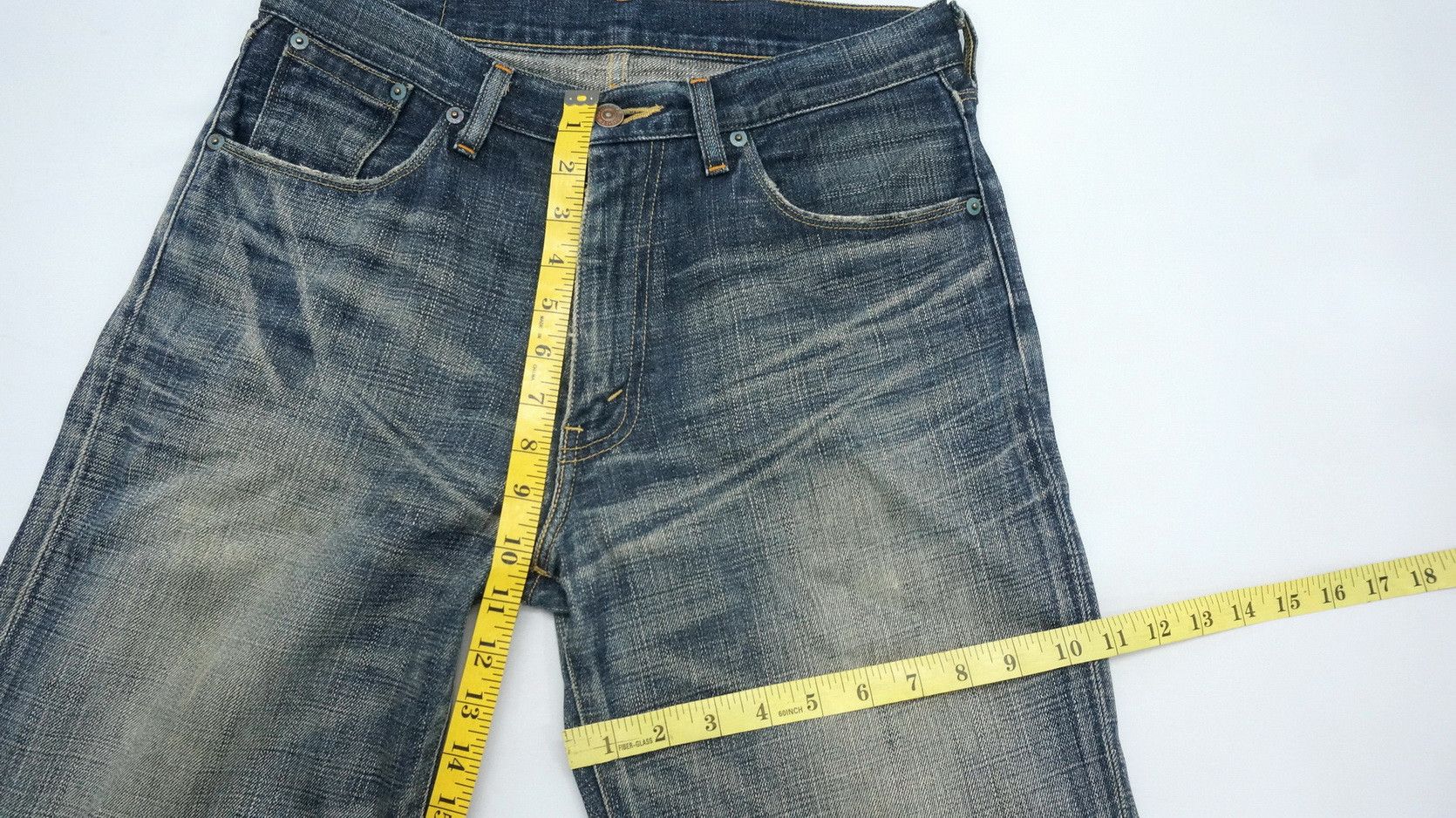 Levi's Vintage Clothing Levi's 552 Japan Vintage 90s Distressed Aging Jeans LF2 Size US 31 - 13 Thumbnail
