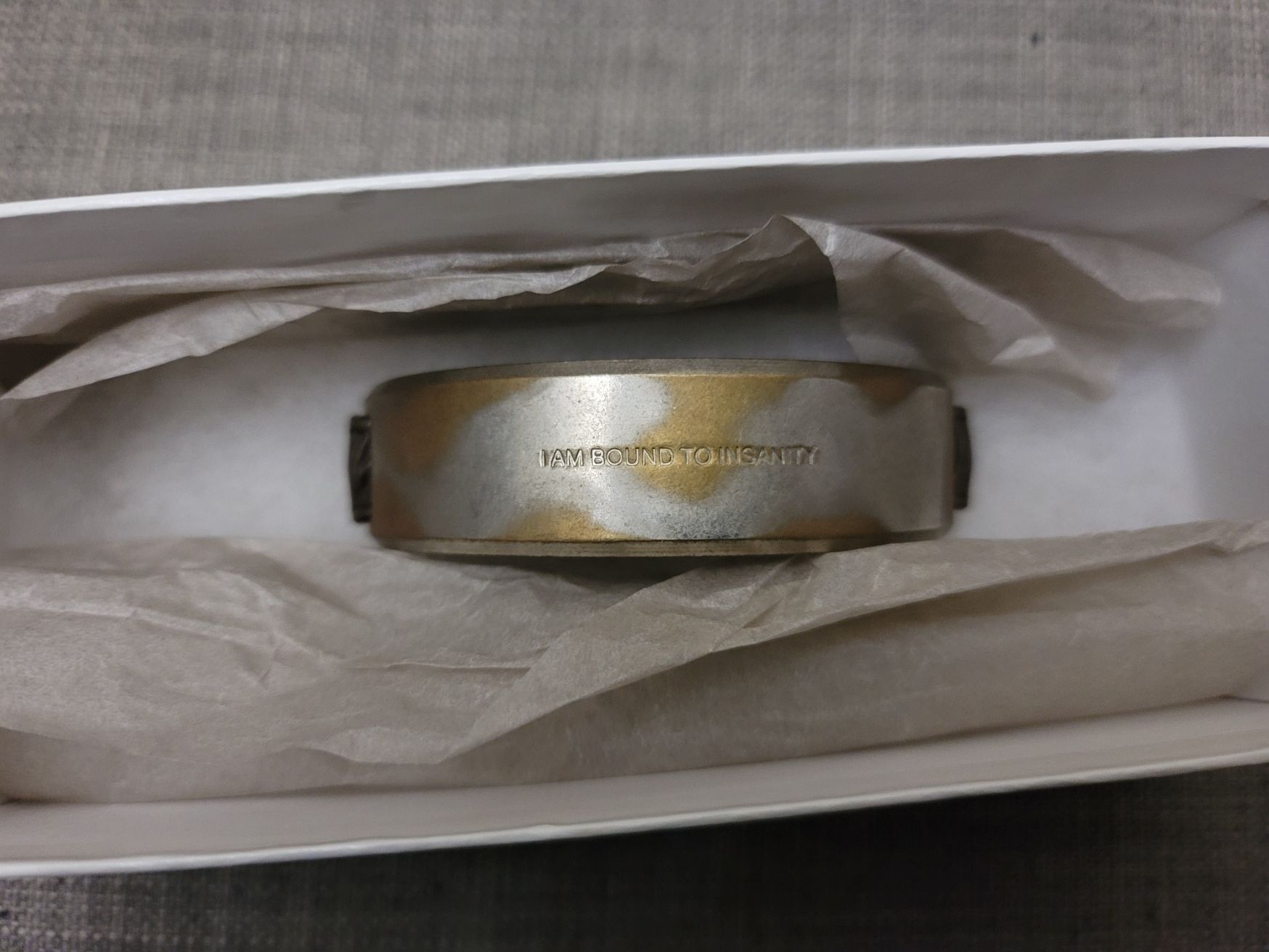 Julius FINAL DROP I am Bound to Insanity Brass leather bracelet Size ONE SIZE - 2 Thumbnail