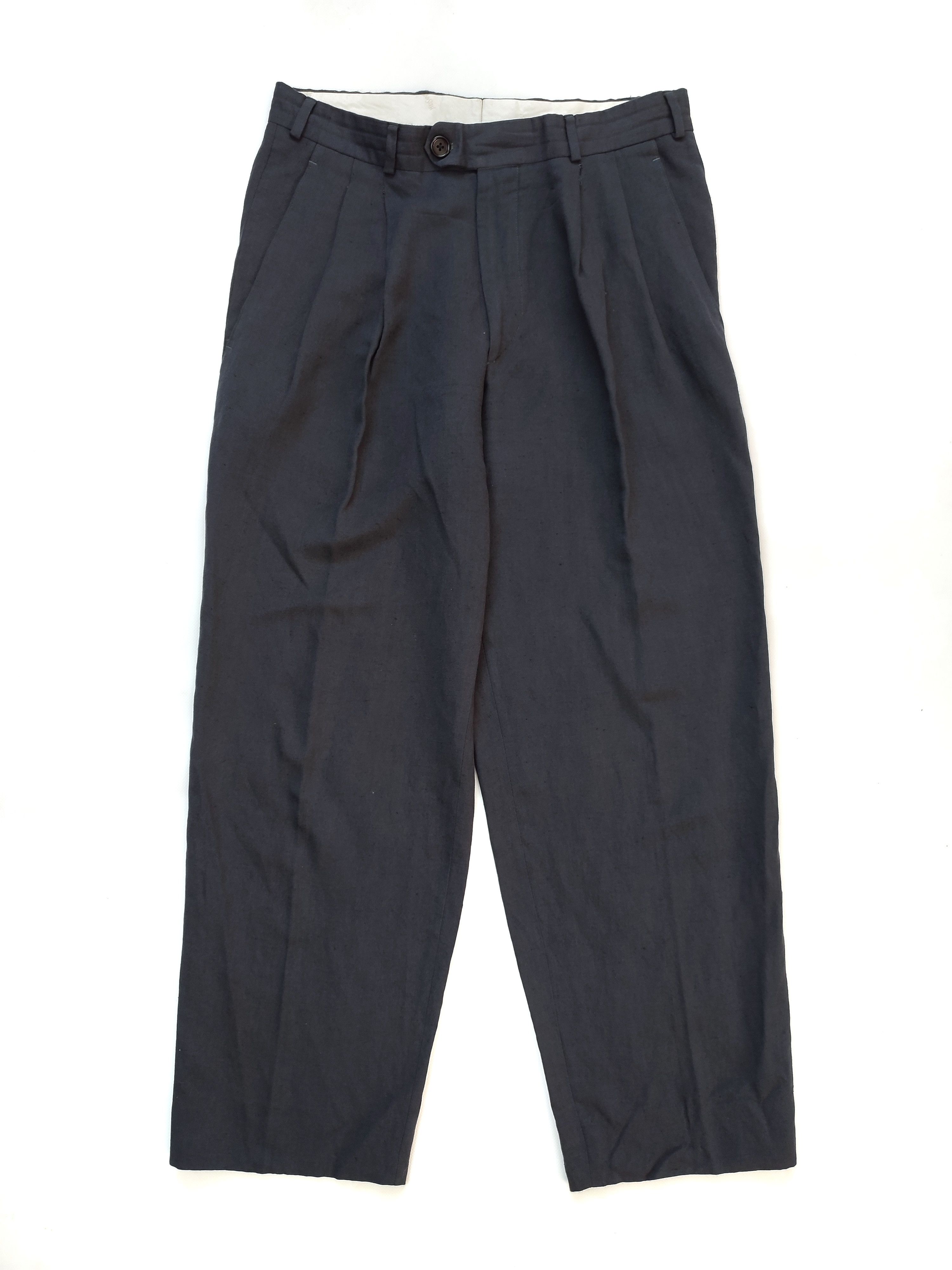 Yves Saint Laurent YSL Pour Homme Grey Flax Pants Size US 32 / EU 48 - 1 Thumbnail