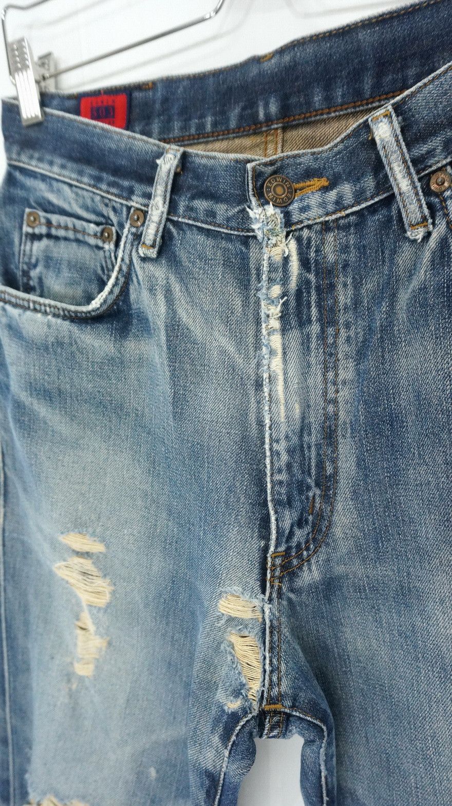 Edwin EDWIN Vintage Distressed Blown Knee Jeans Size US 30 / EU 46 - 10 Thumbnail