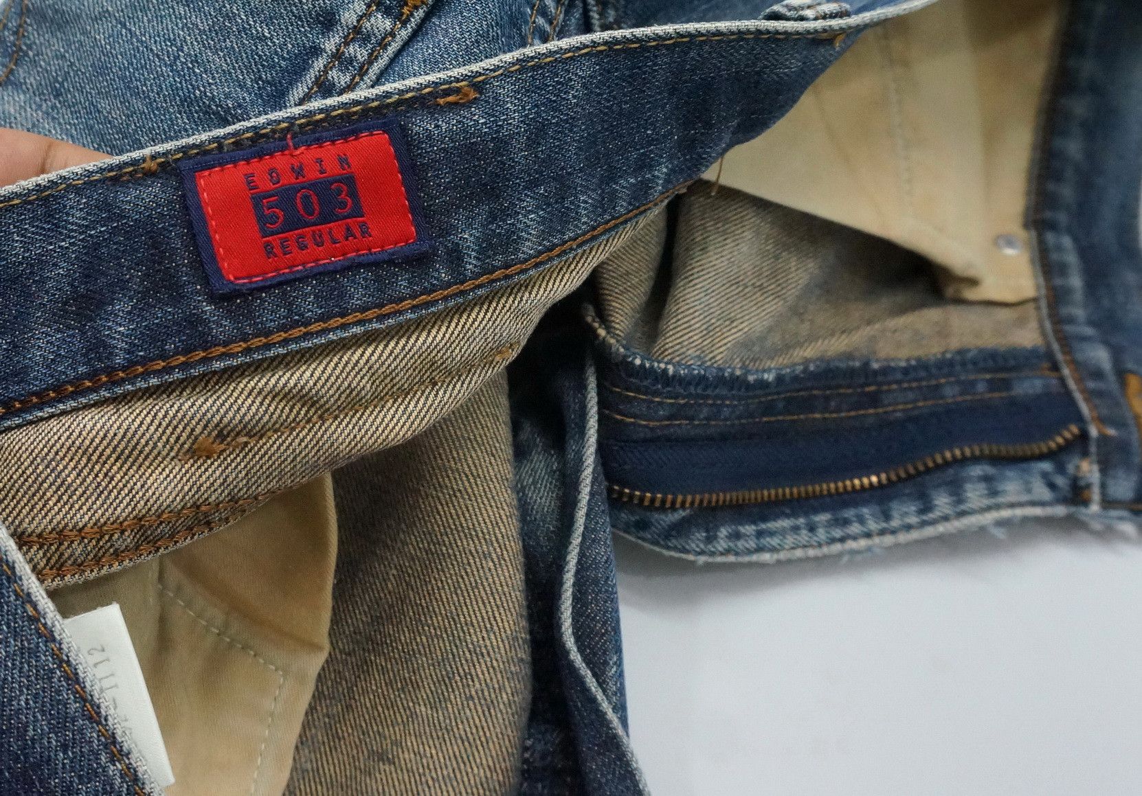 Edwin EDWIN Vintage Distressed Blown Knee Jeans Size US 30 / EU 46 - 22 Thumbnail