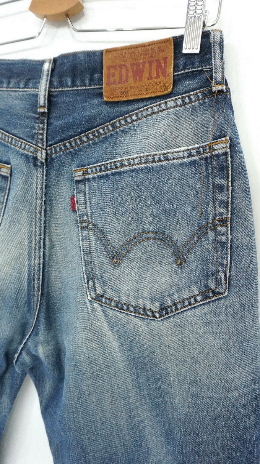 Edwin EDWIN Vintage Distressed Blown Knee Jeans Size US 30 / EU 46 - 11 Thumbnail