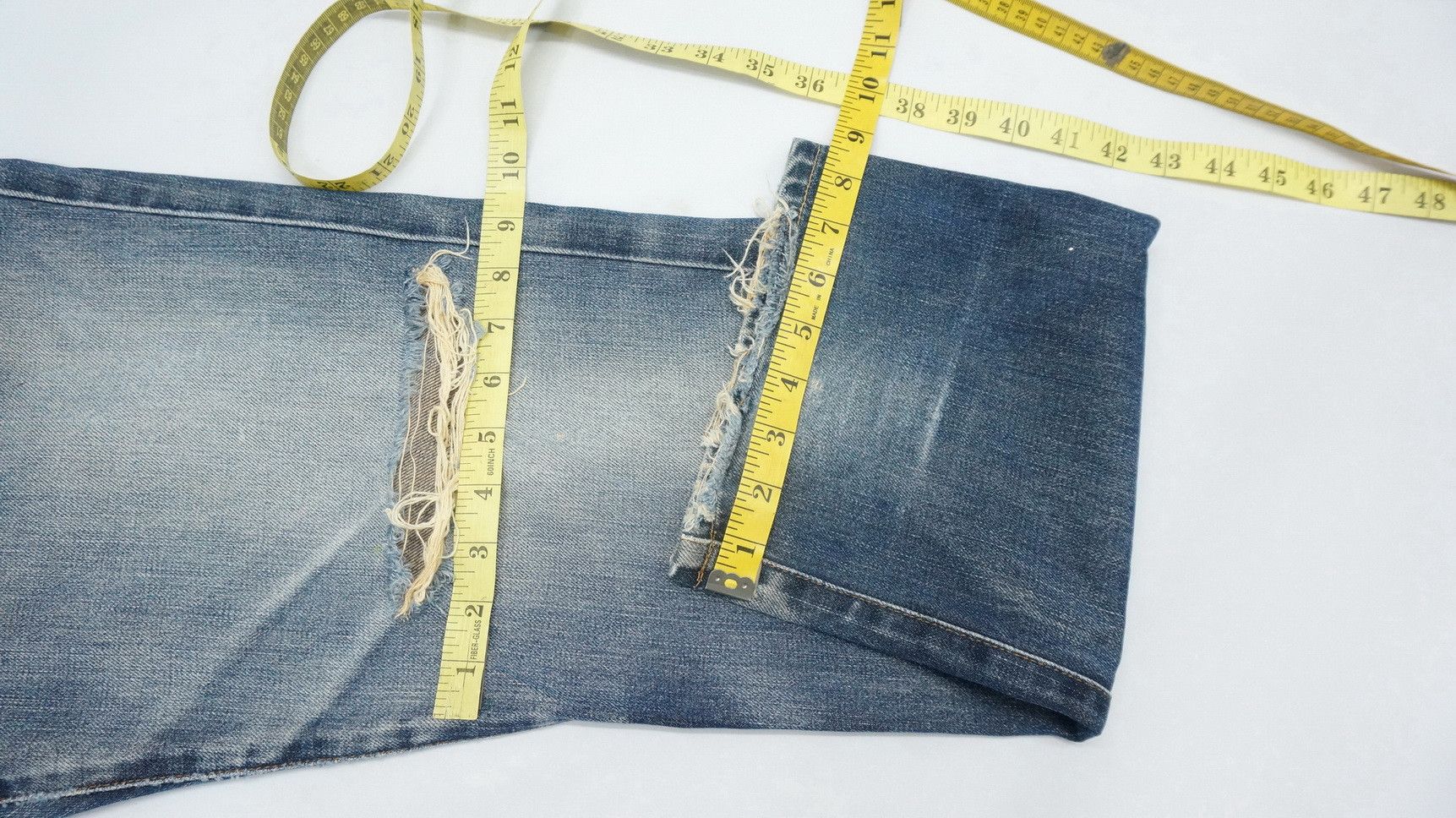 Edwin EDWIN Vintage Distressed Blown Knee Jeans Size US 30 / EU 46 - 17 Thumbnail