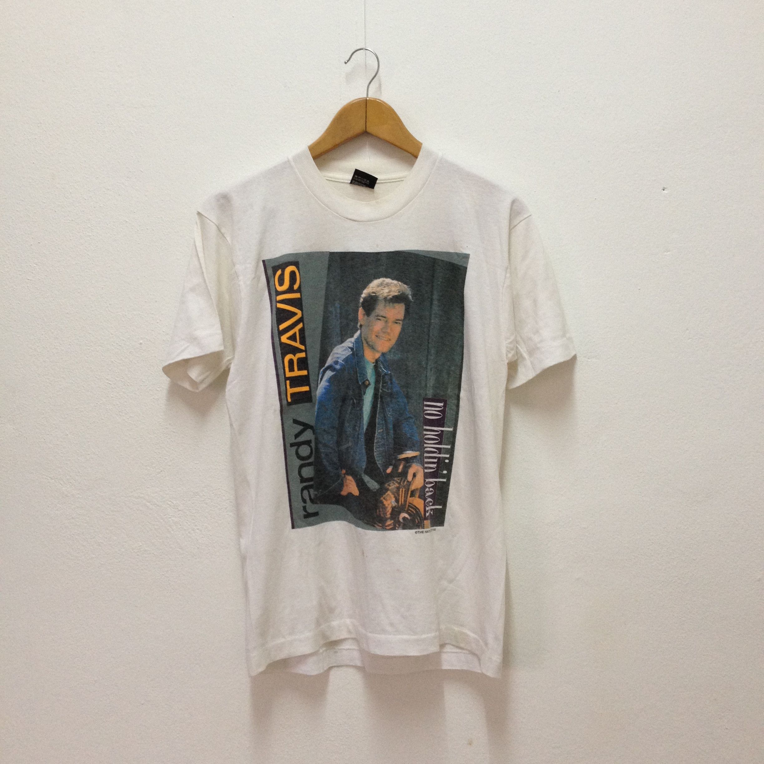 Band Tees × Vintage Vintage 1990 Randy Travis no holdin back tShirt Size L cw21 Size US L / EU 52-54 / 3 - 1 Thumbnail
