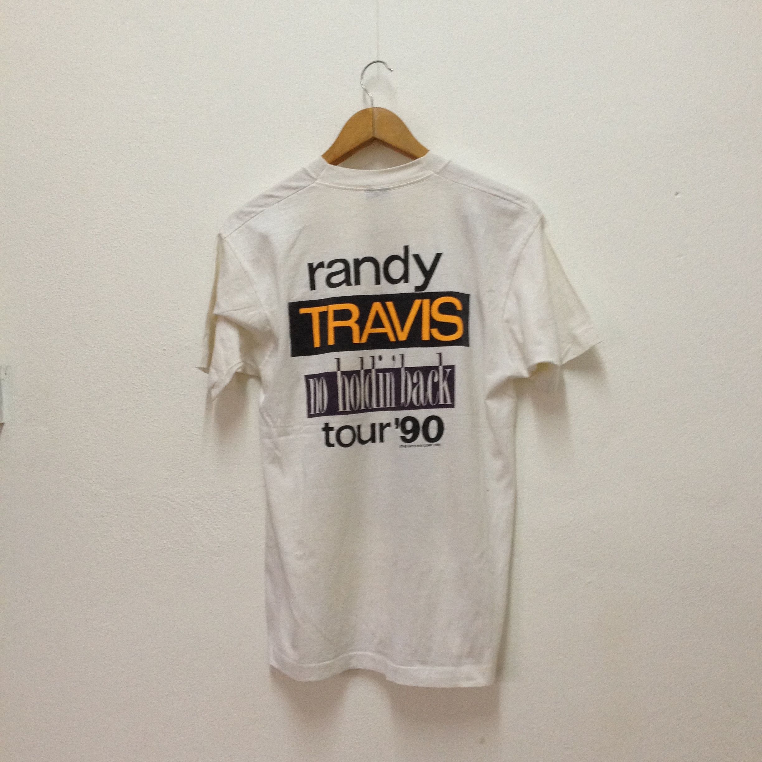 Band Tees × Vintage Vintage 1990 Randy Travis no holdin back tShirt Size L cw21 Size US L / EU 52-54 / 3 - 2 Thumbnail
