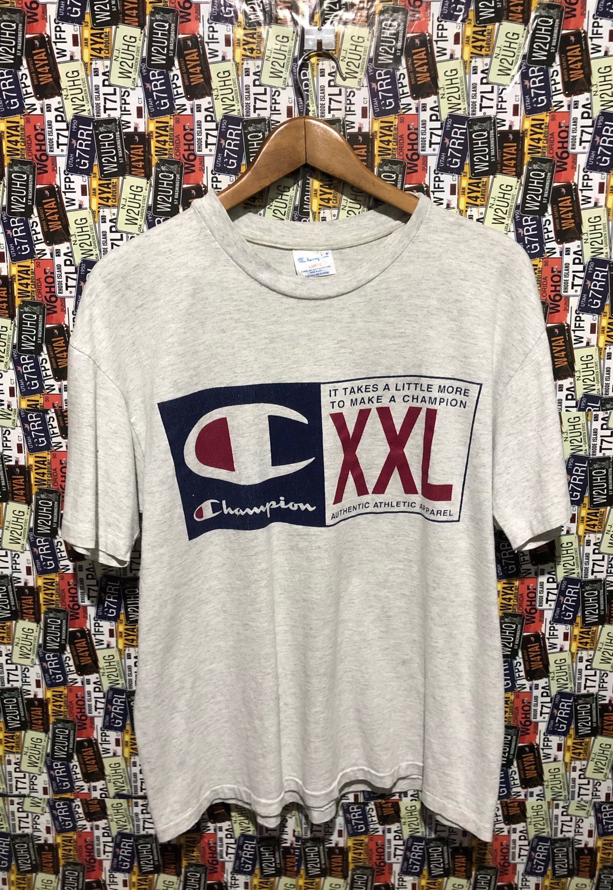Champion × Vintage Champion T shitt Big Logo cw21 Size US L / EU 52-54 / 3 - 1 Thumbnail