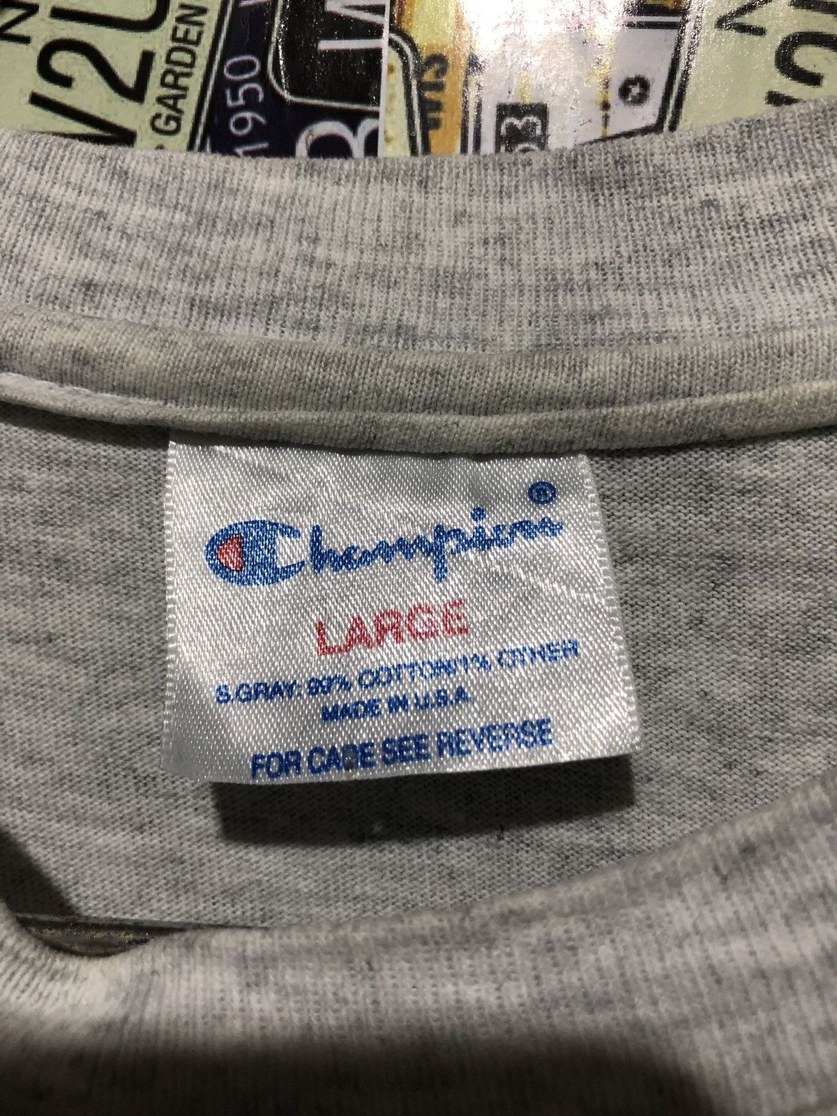 Champion × Vintage Champion T shitt Big Logo cw21 Size US L / EU 52-54 / 3 - 5 Thumbnail