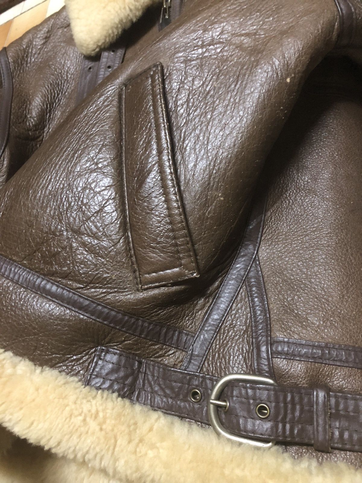 Other 🔥DELETE SOON❌VtgTYPE B-3 HQ USAF AIR FORCE USA SHEARLING 70 Size US M / EU 48-50 / 2 - 12 Thumbnail