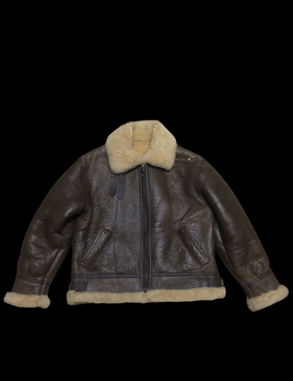 Other 🔥DELETE SOON❌VtgTYPE B-3 HQ USAF AIR FORCE USA SHEARLING 70 Size US M / EU 48-50 / 2 - 2 Thumbnail