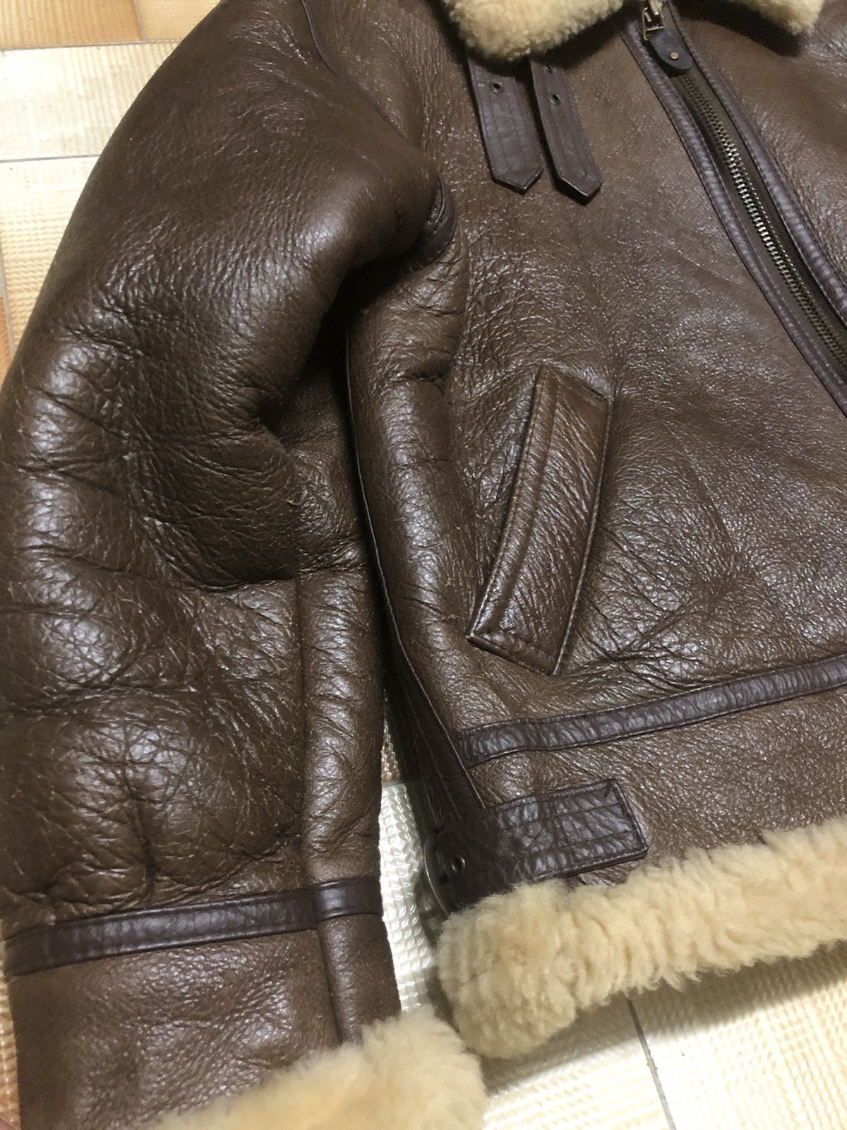 Other 🔥DELETE SOON❌VtgTYPE B-3 HQ USAF AIR FORCE USA SHEARLING 70 Size US M / EU 48-50 / 2 - 11 Thumbnail