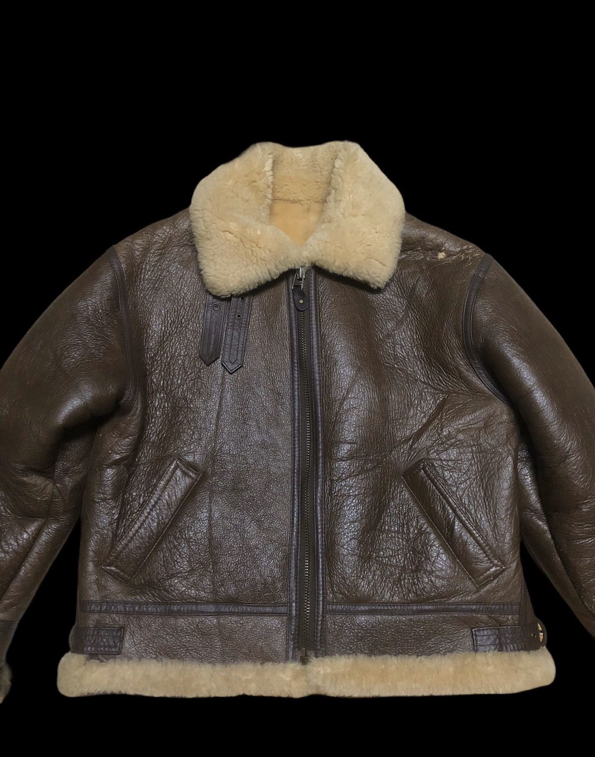 Other 🔥DELETE SOON❌VtgTYPE B-3 HQ USAF AIR FORCE USA SHEARLING 70 Size US M / EU 48-50 / 2 - 8 Thumbnail