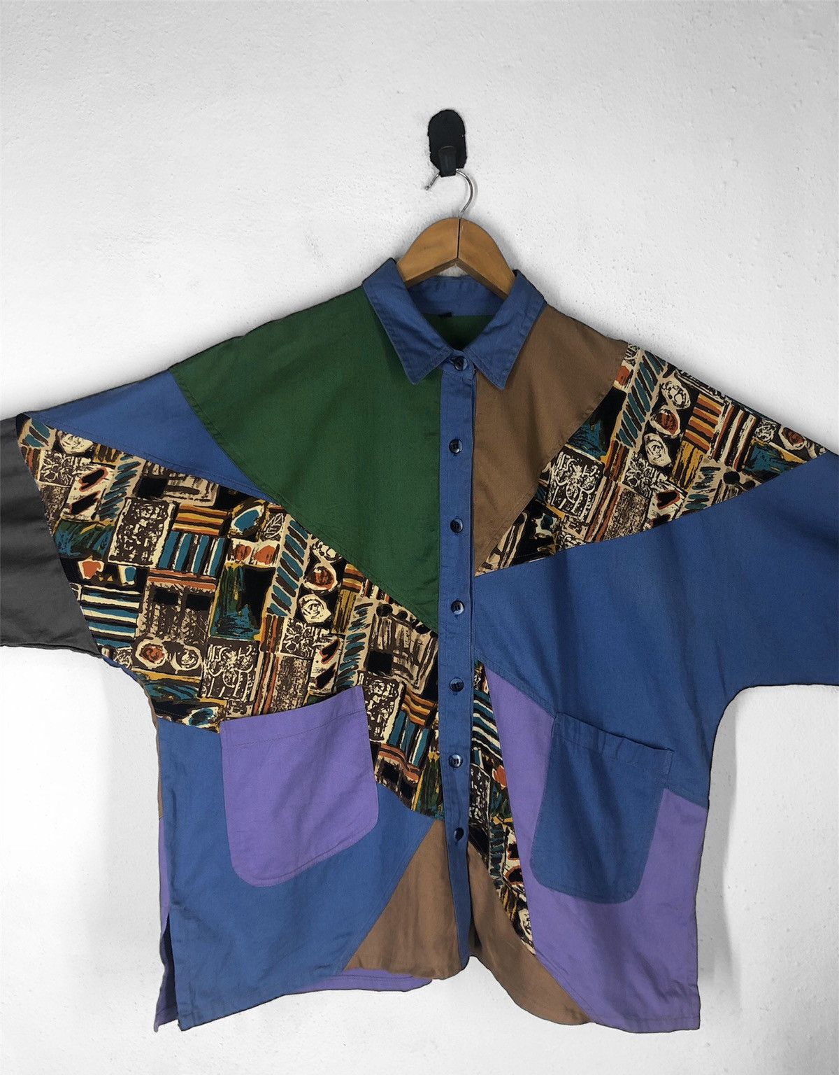 Japanese Brand Nice Design Full Print Button UP cw21 Size US L / EU 52-54 / 3 - 6 Thumbnail