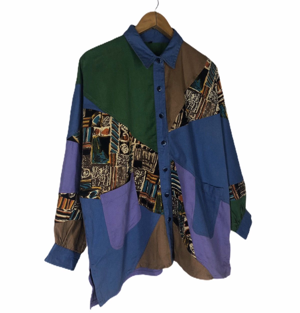 Japanese Brand Nice Design Full Print Button UP cw21 Size US L / EU 52-54 / 3 - 3 Thumbnail