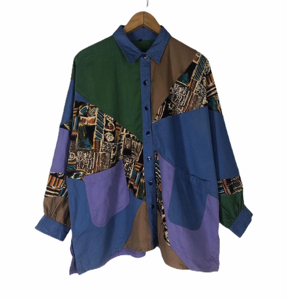 Japanese Brand Nice Design Full Print Button UP cw21 Size US L / EU 52-54 / 3 - 1 Thumbnail
