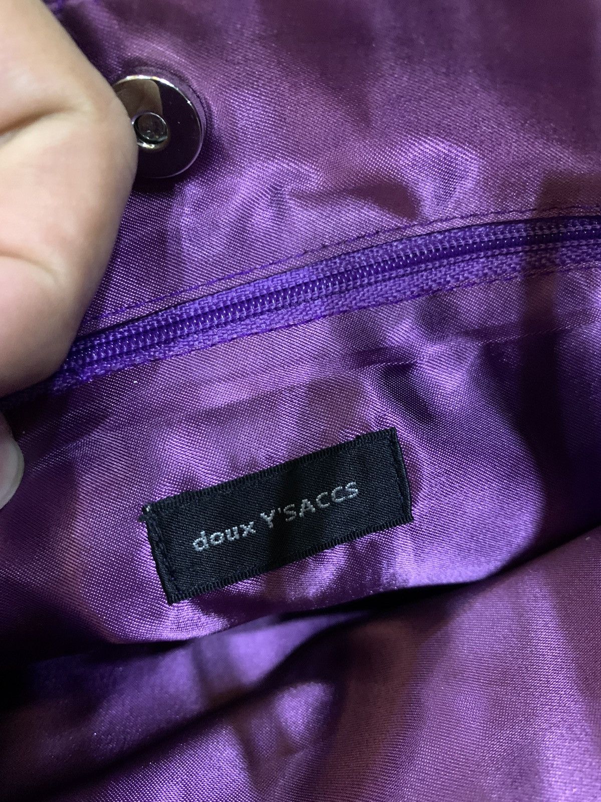 Yohji Yamamoto DOUX Y'SACCS DULL SHINY SEQUINS HANDCARRY BAG Size ONE SIZE - 5 Thumbnail
