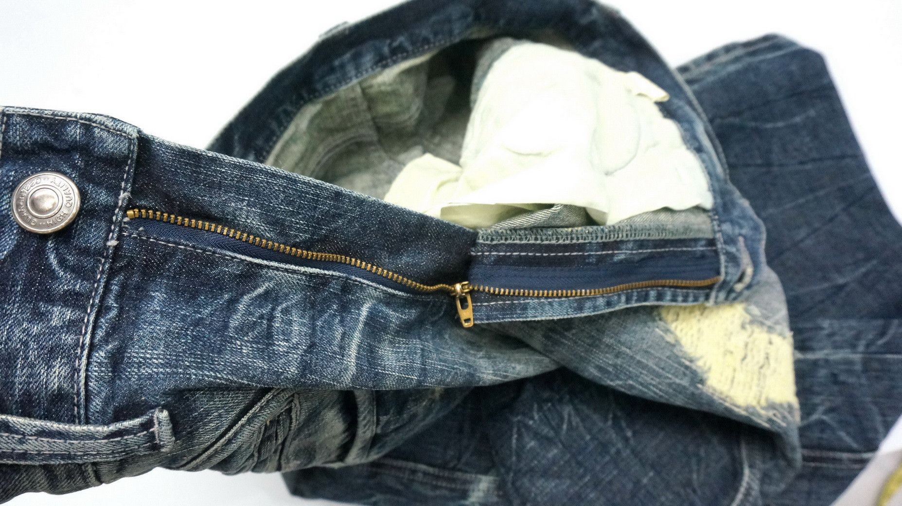 Japanese Brand 🔥🔥 Vintage Japan ANN DO Boro Tribal Flared Jeans Size US 32 / EU 48 - 19 Thumbnail