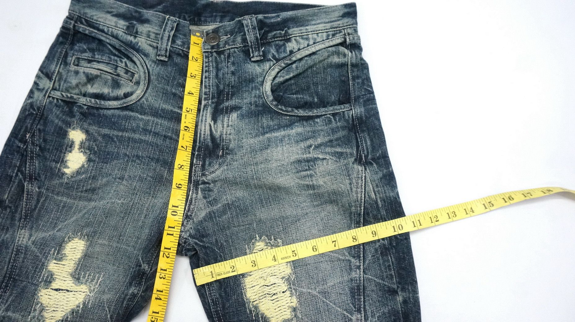 Japanese Brand 🔥🔥 Vintage Japan ANN DO Boro Tribal Flared Jeans Size US 32 / EU 48 - 15 Thumbnail