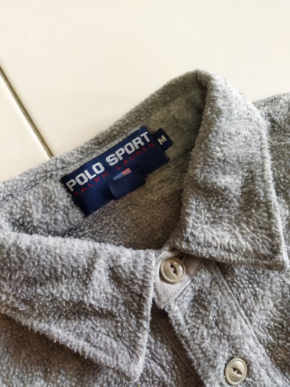 Polo Ralph Lauren Vintage Polo Sport USA Half Button Sherpa Fleece Size US M / EU 48-50 / 2 - 3 Thumbnail