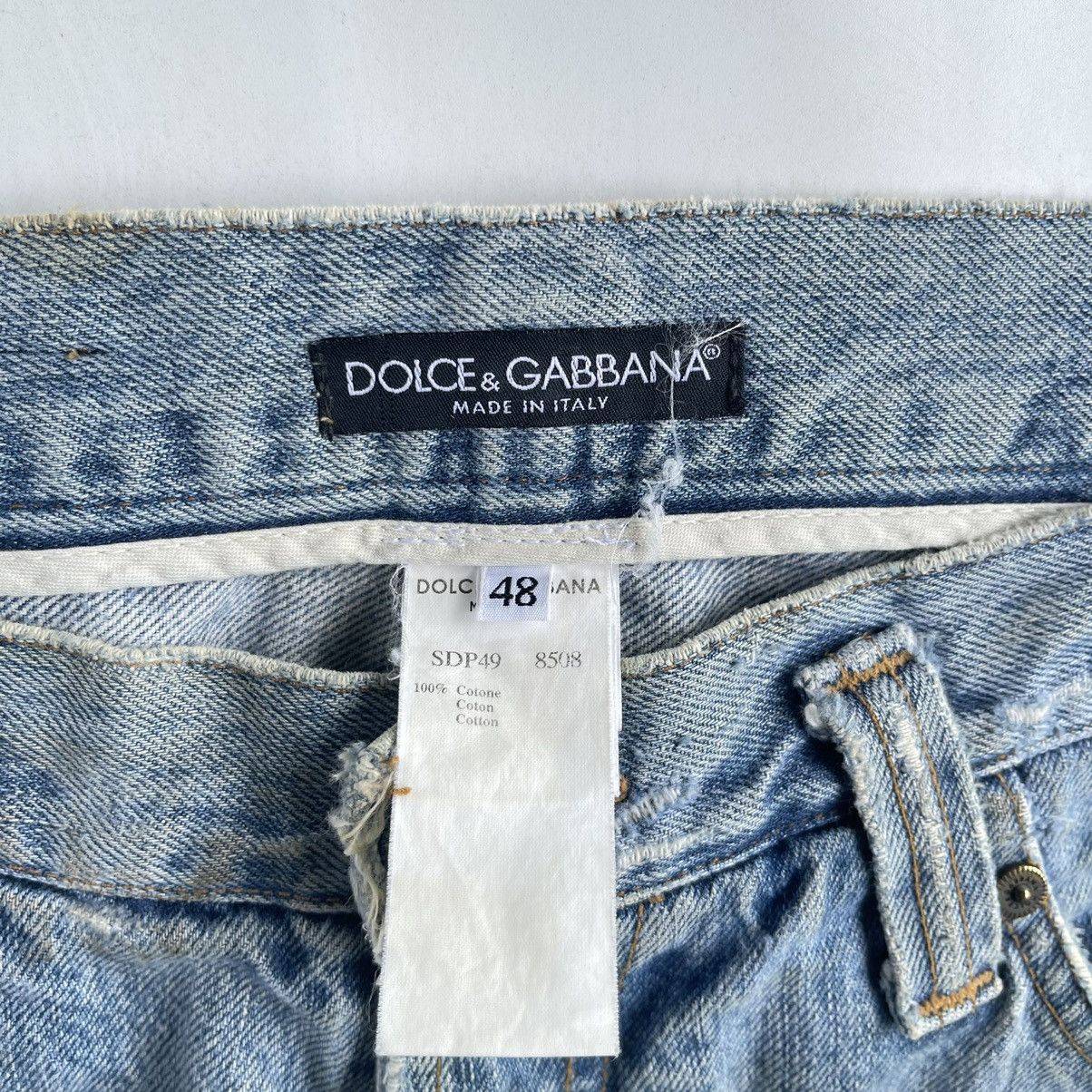 Dolce & Gabbana Dolce Gabbana Light Blue Straight Cut Denim Jeans Size US 33 - 10 Thumbnail