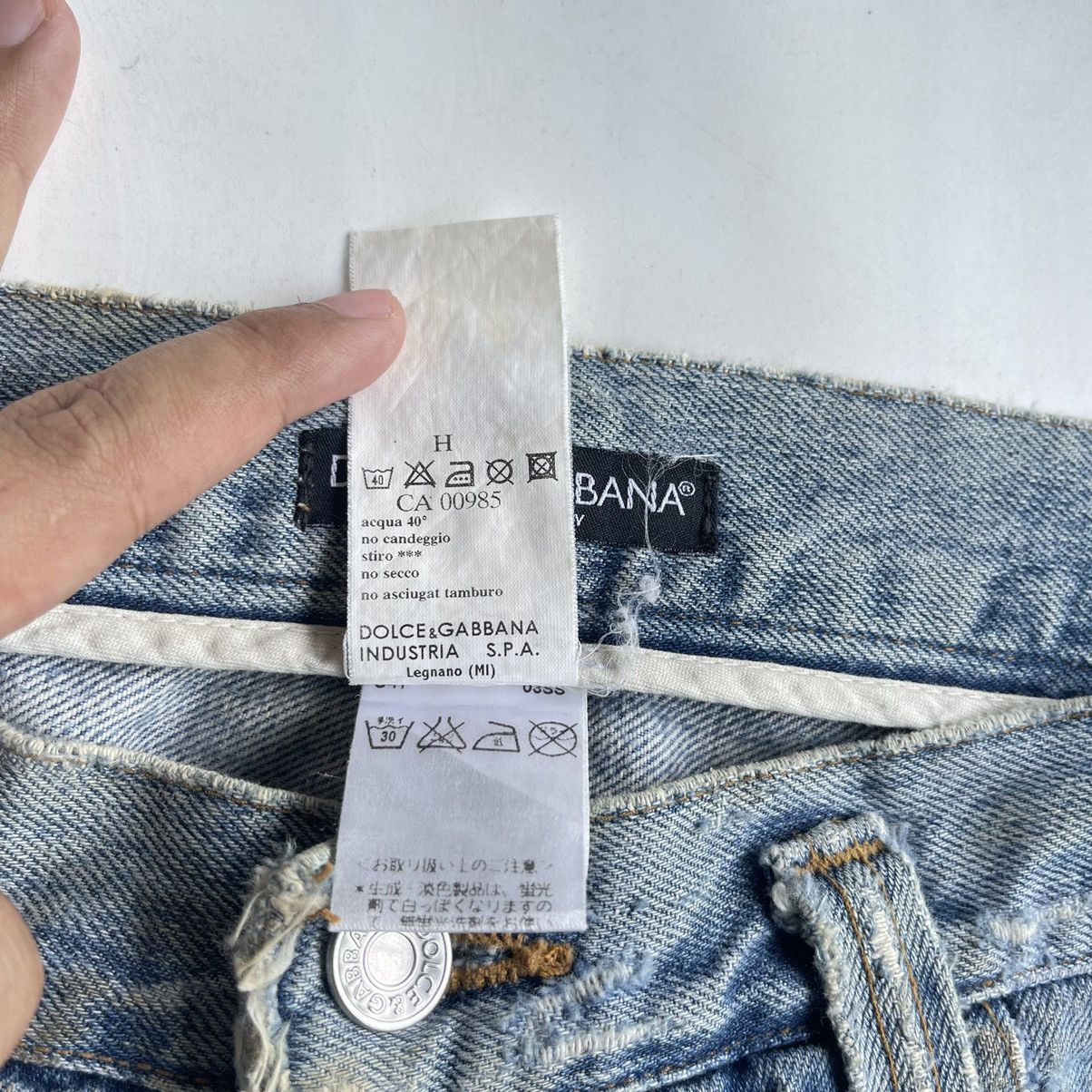 Dolce & Gabbana Dolce Gabbana Light Blue Straight Cut Denim Jeans Size US 33 - 11 Thumbnail