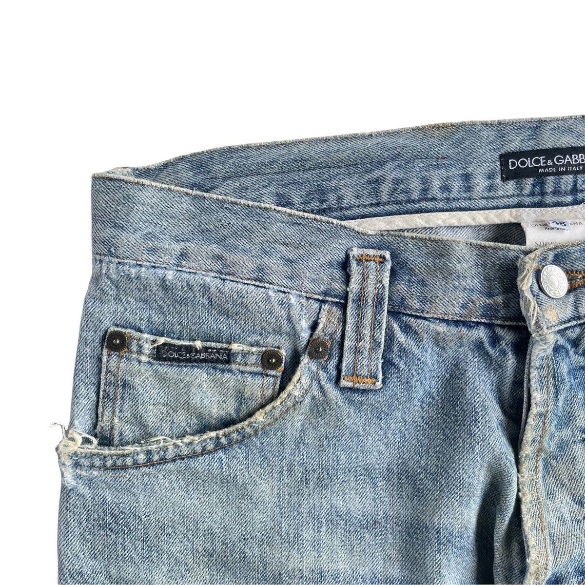 Dolce & Gabbana Dolce Gabbana Light Blue Straight Cut Denim Jeans Size US 33 - 5 Thumbnail