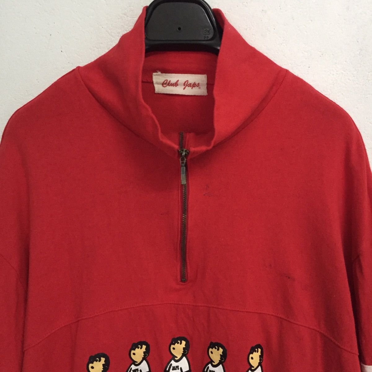 Japanese Brand Club Japs Half Zip Sweatshirt MADE IN JAPAN Size US M / EU 48-50 / 2 - 2 Thumbnail