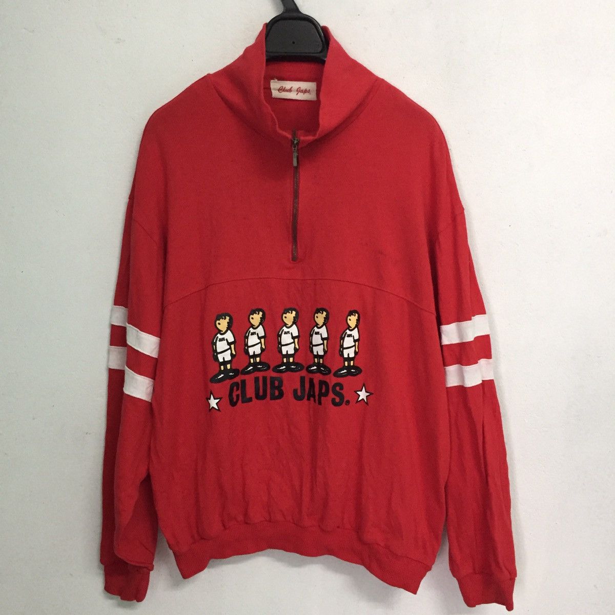 Japanese Brand Club Japs Half Zip Sweatshirt MADE IN JAPAN Size US M / EU 48-50 / 2 - 1 Thumbnail