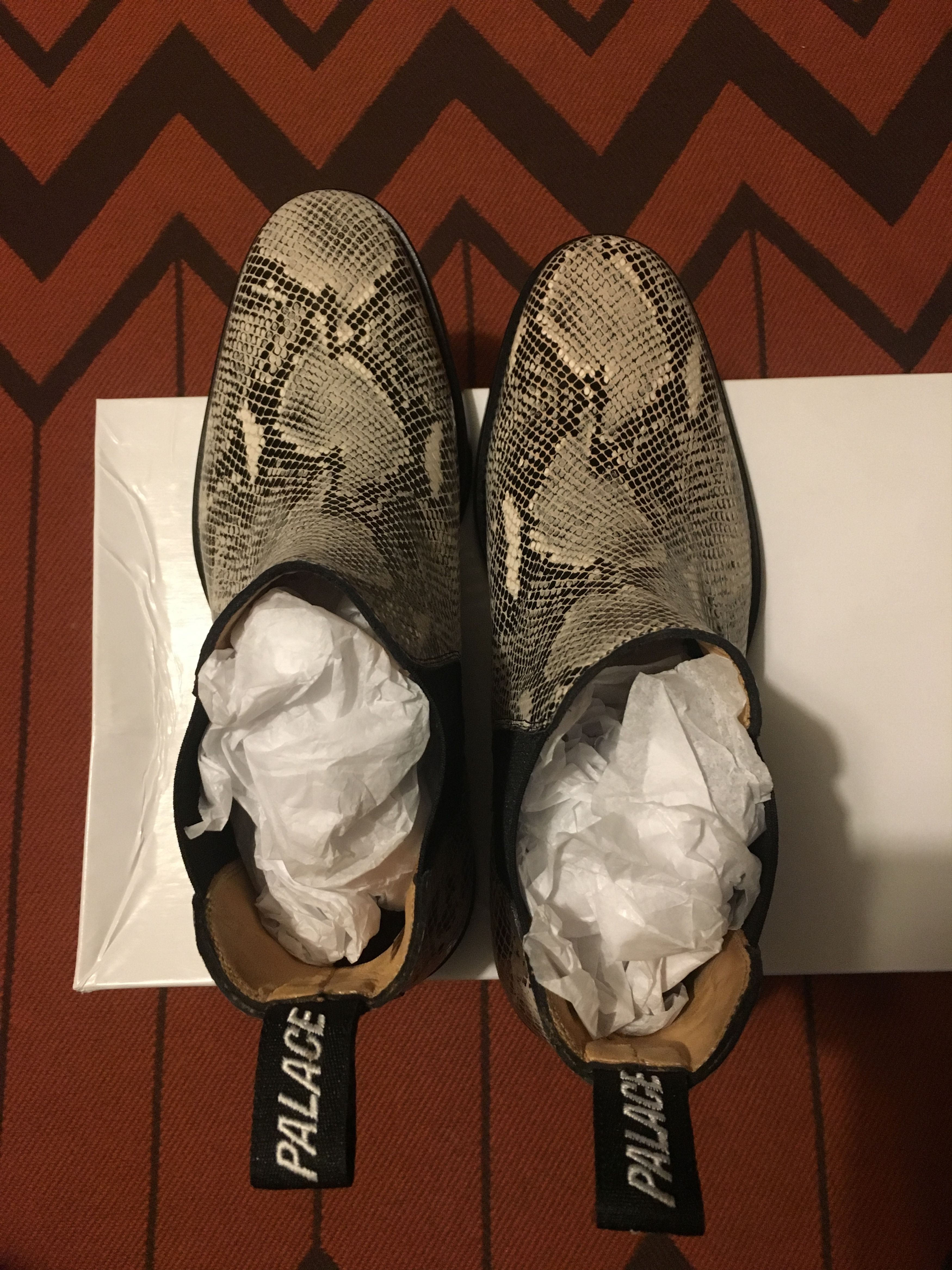 Palace snakeskin boots sales
